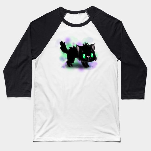 Scaredy Cat Baseball T-Shirt by Fickle and Fancy